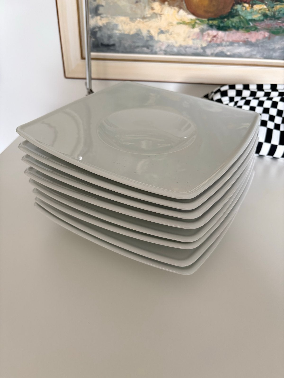 8 witte Intermezzo borden soep, pasta of kleine gerechtjes, Huis en Inrichting, Keuken | Servies, Ophalen, Gebruikt, Overige merken