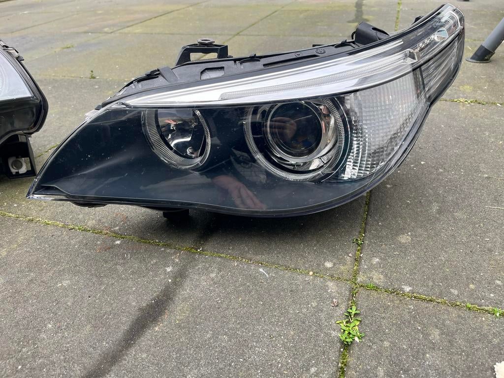 BMW E60 / E61 koplamp set met xenon, Auto-onderdelen, Verlichting, Ophalen of Verzenden, Gebruikt, BMW
