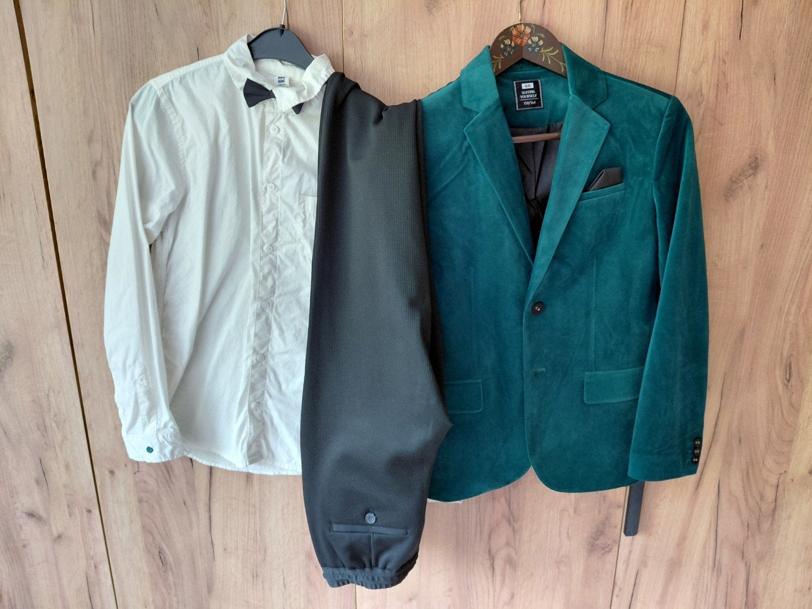 Blazer/ pantalon + overhemd WE/ Hema 158/164, Ophalen of Verzenden, Zo goed als nieuw, Setje, Jongen
