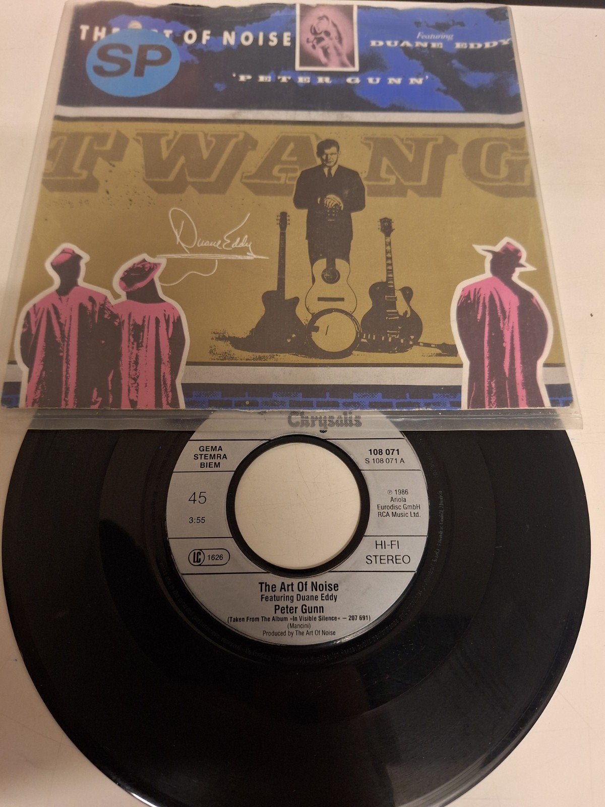 The Art of Noise / Duane Eddy - Peter Gunn, 1986., Fotohoes, Verzenden, 7 inch, Electronic Rock