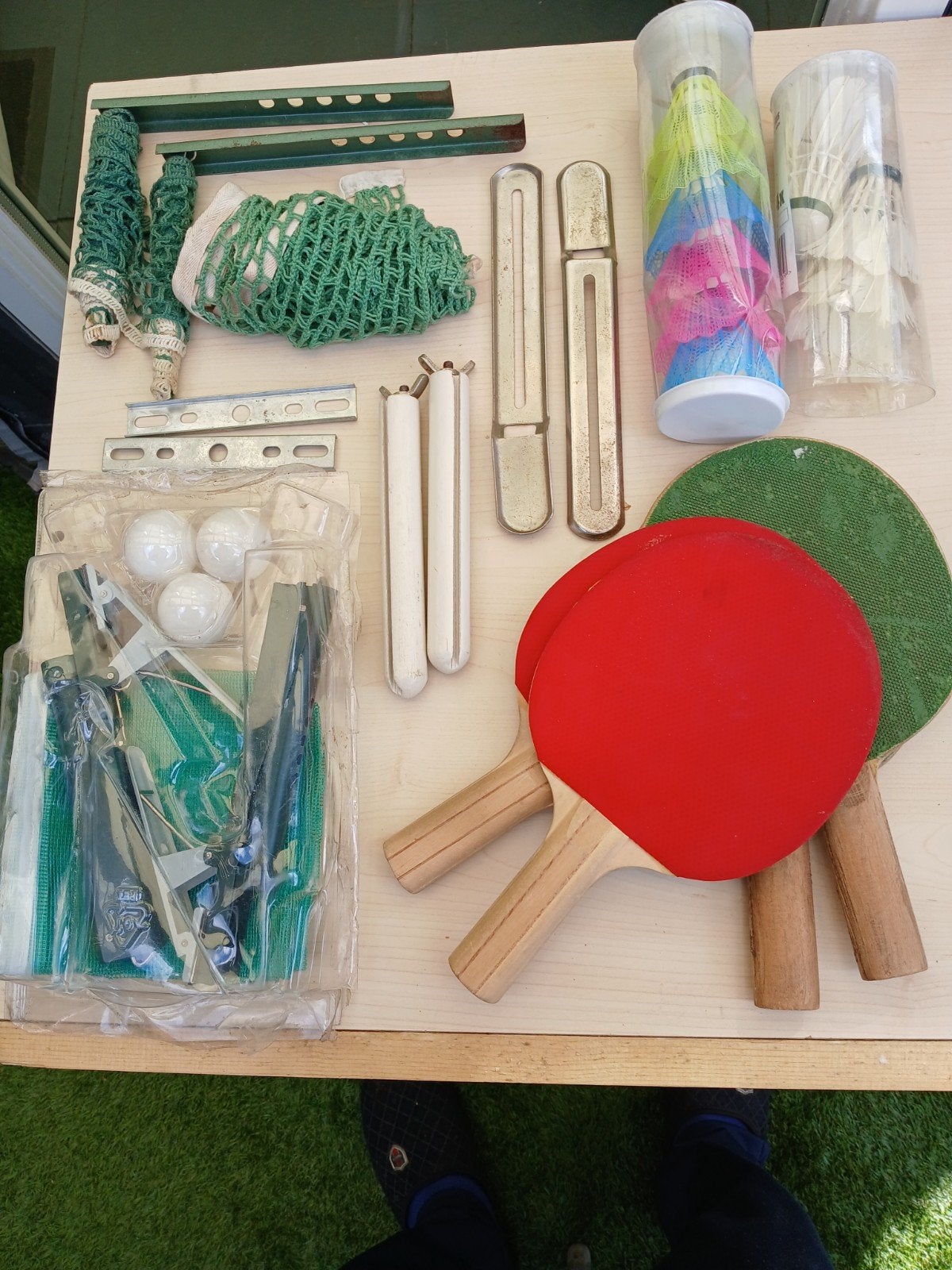 Tafeltennis accessoires., Sport en Fitness, Tafeltennis, Ophalen of Verzenden, Gebruikt, Overige typen, Inklapbaar