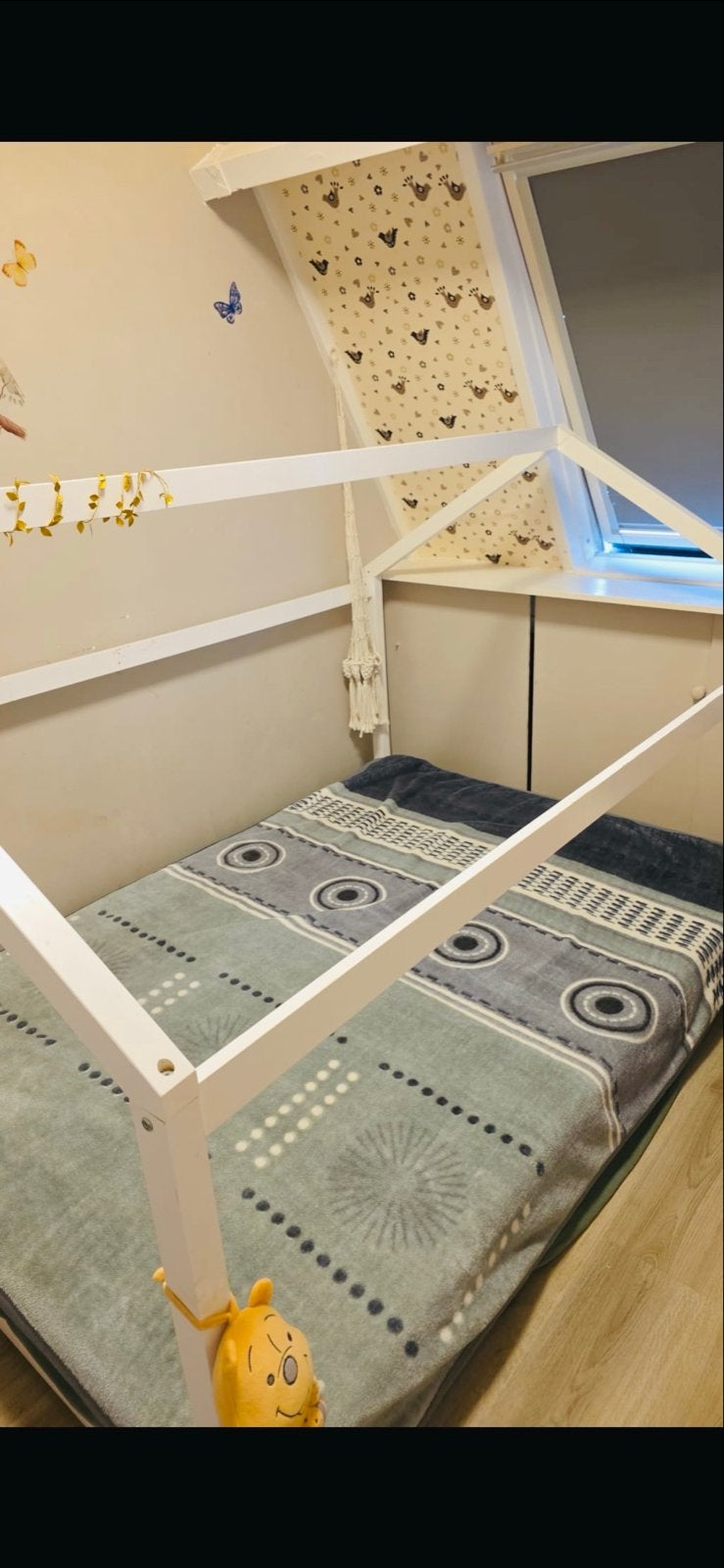 Kinderbed in huisvorm - Gebruikt, Ophalen of Verzenden, Gebruikt, 160 tot 180 cm, 70 tot 85 cm