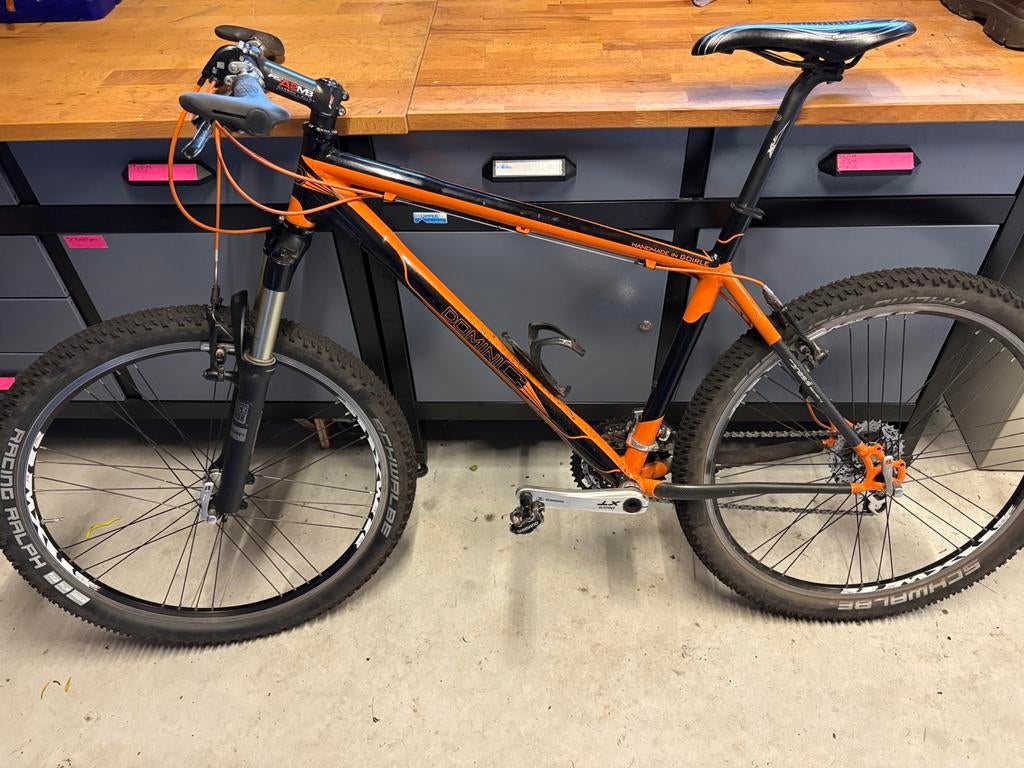 Mountainbike - Zwart/Oranje Hardtail Gary fischer, Gebruikt, Hardtail, Heren, Schijfrem