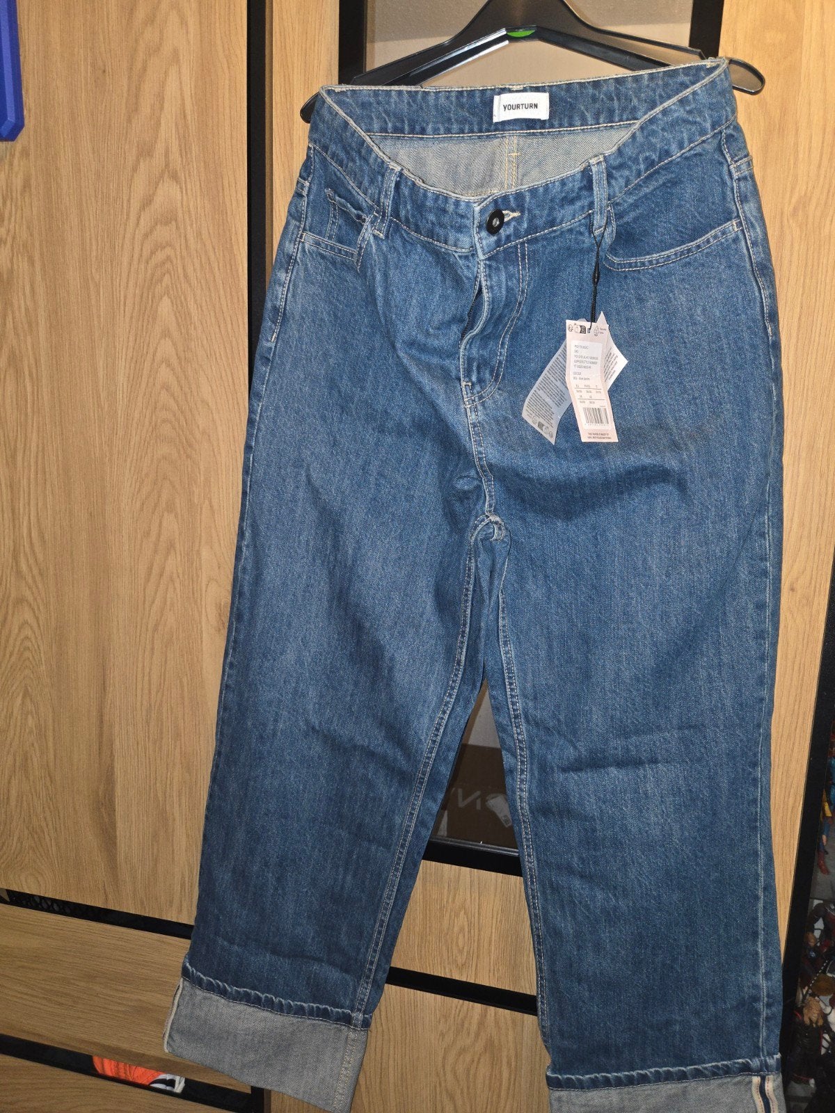 YOURTURN Blauwe Denim Jeans - Maat 30/30, Ophalen, Blauw, Nieuw, Driekwart