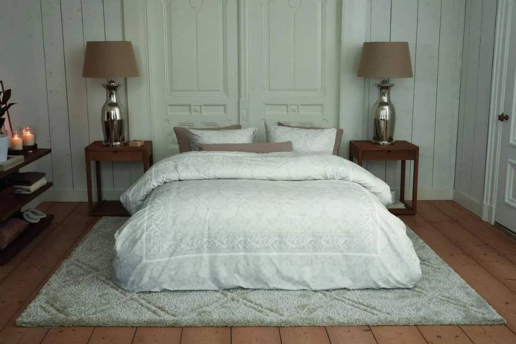 Pakket  2x originele Riviera Maison dekbedovertrek 240x220, Lits-jumeaux, Beige, Dekbedovertrek, Katoen