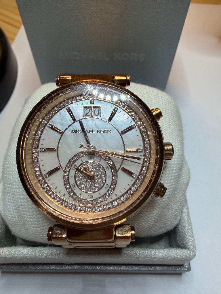 Michael Kors horloge MK6282, Staal, Gebruikt, Staal, Polshorloge