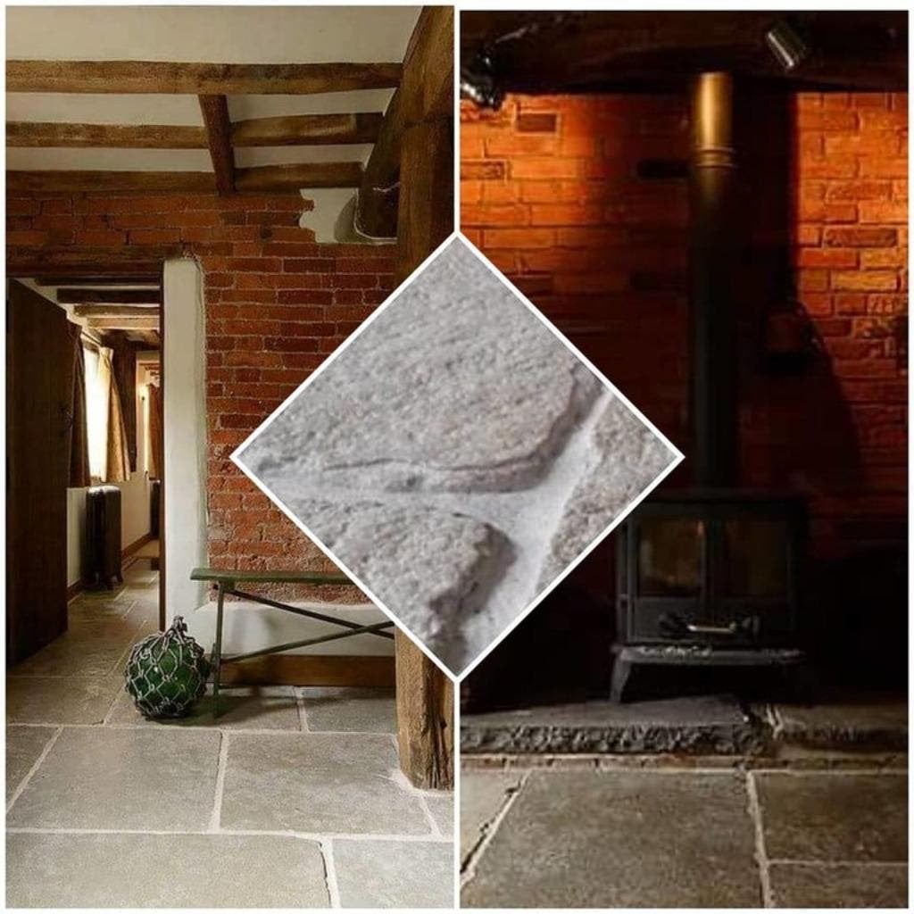 ROBUUSTE DALLEN, CATHEDRAAL STONE SAND AFM. 60X90CM, Ophalen of Verzenden, Nieuw, 75 m² of meer, Overige typen