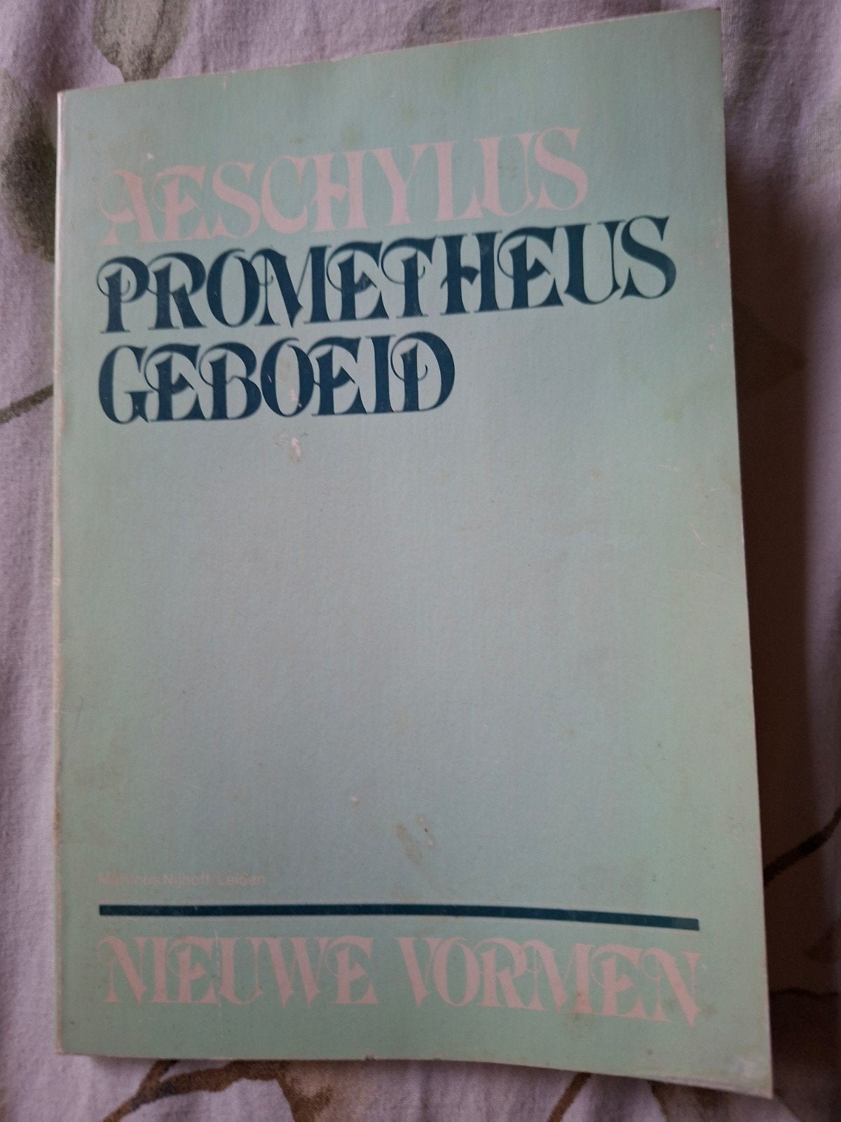 Aeschylus - Prometheus Geboeid (Nieuwe Vormen), Ophalen of Verzenden, Gelezen, Aeschylus