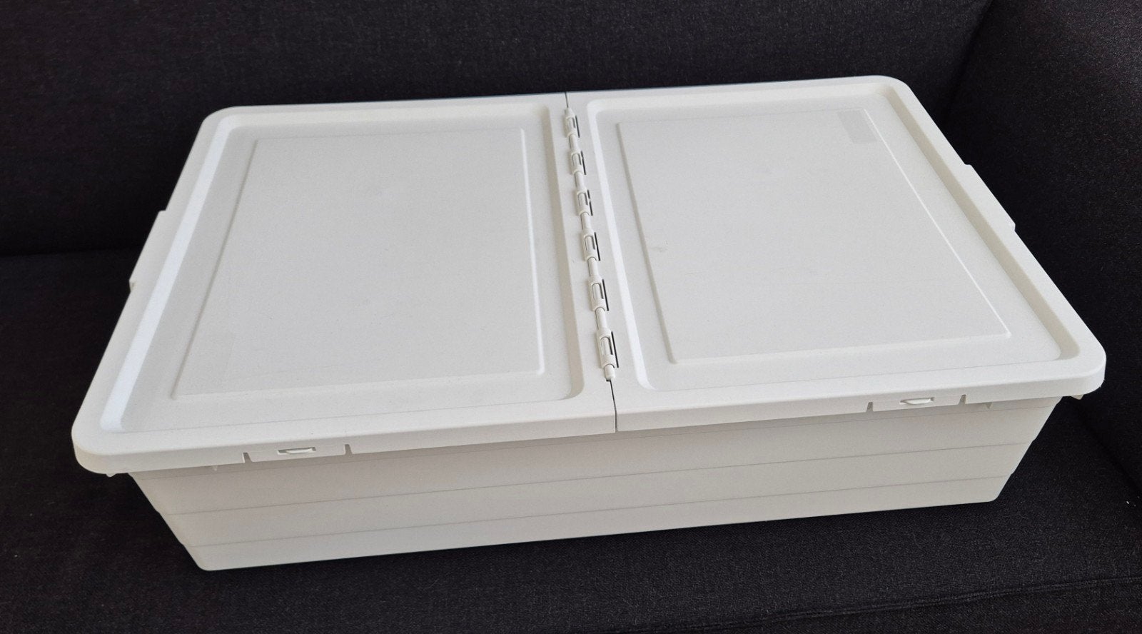 SOCKERBIT Opbergbak met deksel, wit, 50x77x19 cm, Ophalen, Zo goed als nieuw, Wit, Kunststof
