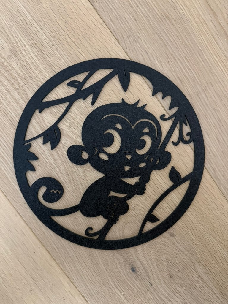 Aapje in de jungle, Verzenden, Zwart, Kunststof, Nieuw