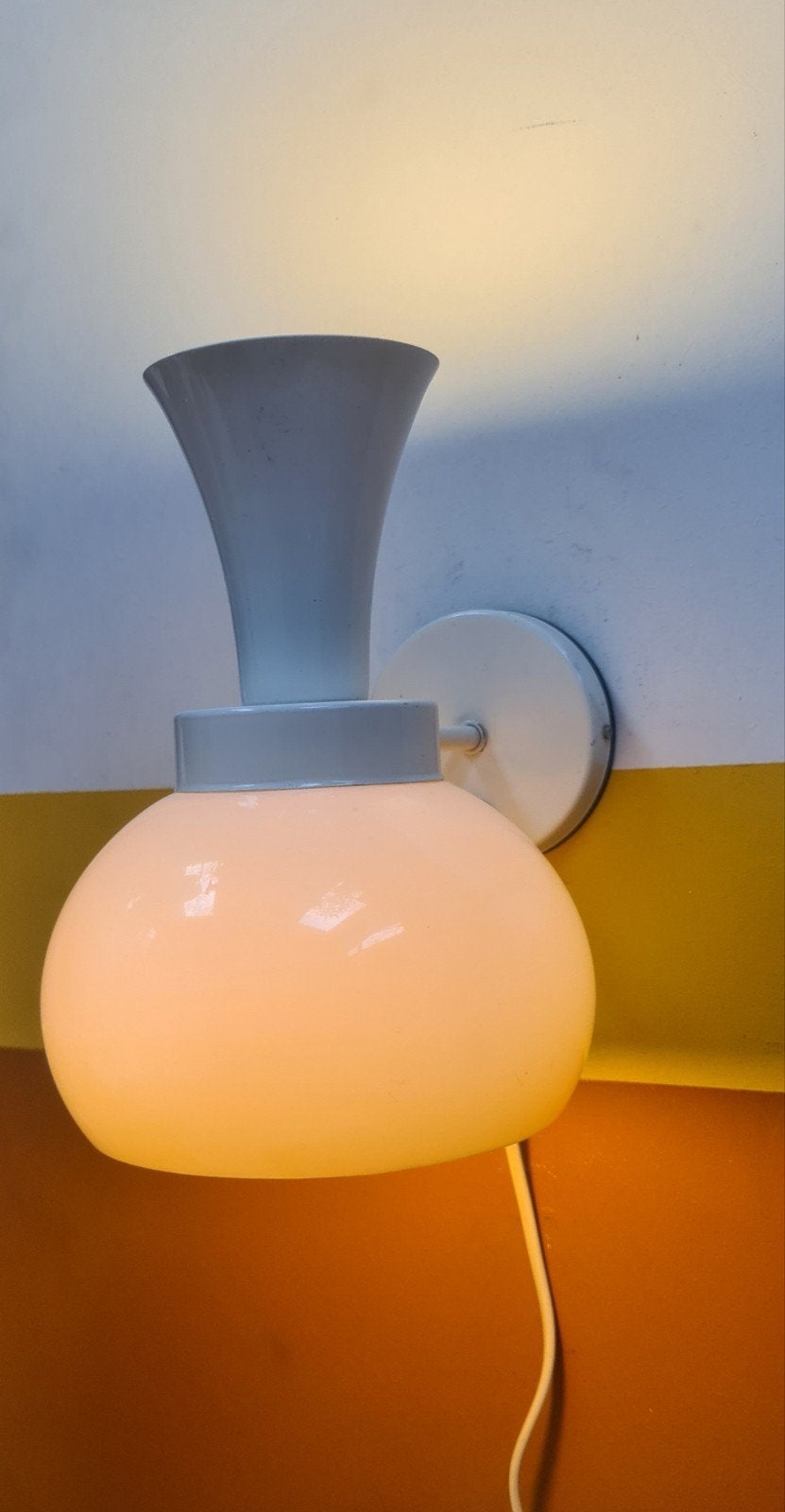 Vintage, design diabolo wandlamp Herda, Ophalen of Verzenden, Herda