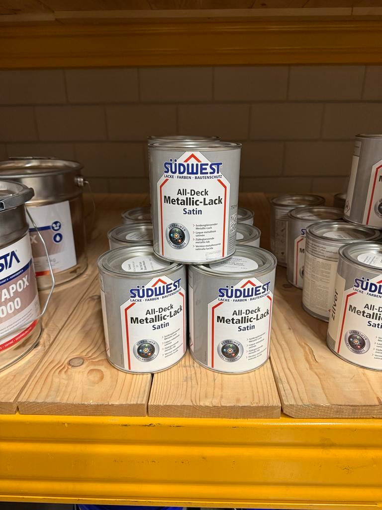 SÜDWEST All-Deck Metallic-Lack Zijdeglans - Koper, zilver, Ophalen, Overige kleuren, Nieuw, Lak