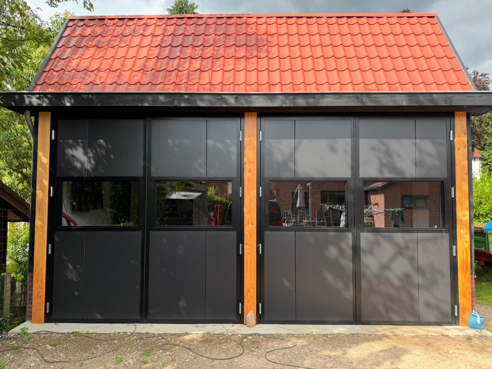 Te koop: NIEUWE draaideuren en loopdeur., Ophalen, Nieuw, Buitendeur, 120 cm of meer