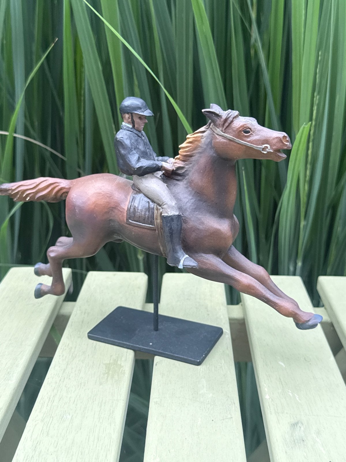 Mouseton by Parastone Degas paard met jockey 16 cm, Ophalen of Verzenden, Zo goed als nieuw, Dier