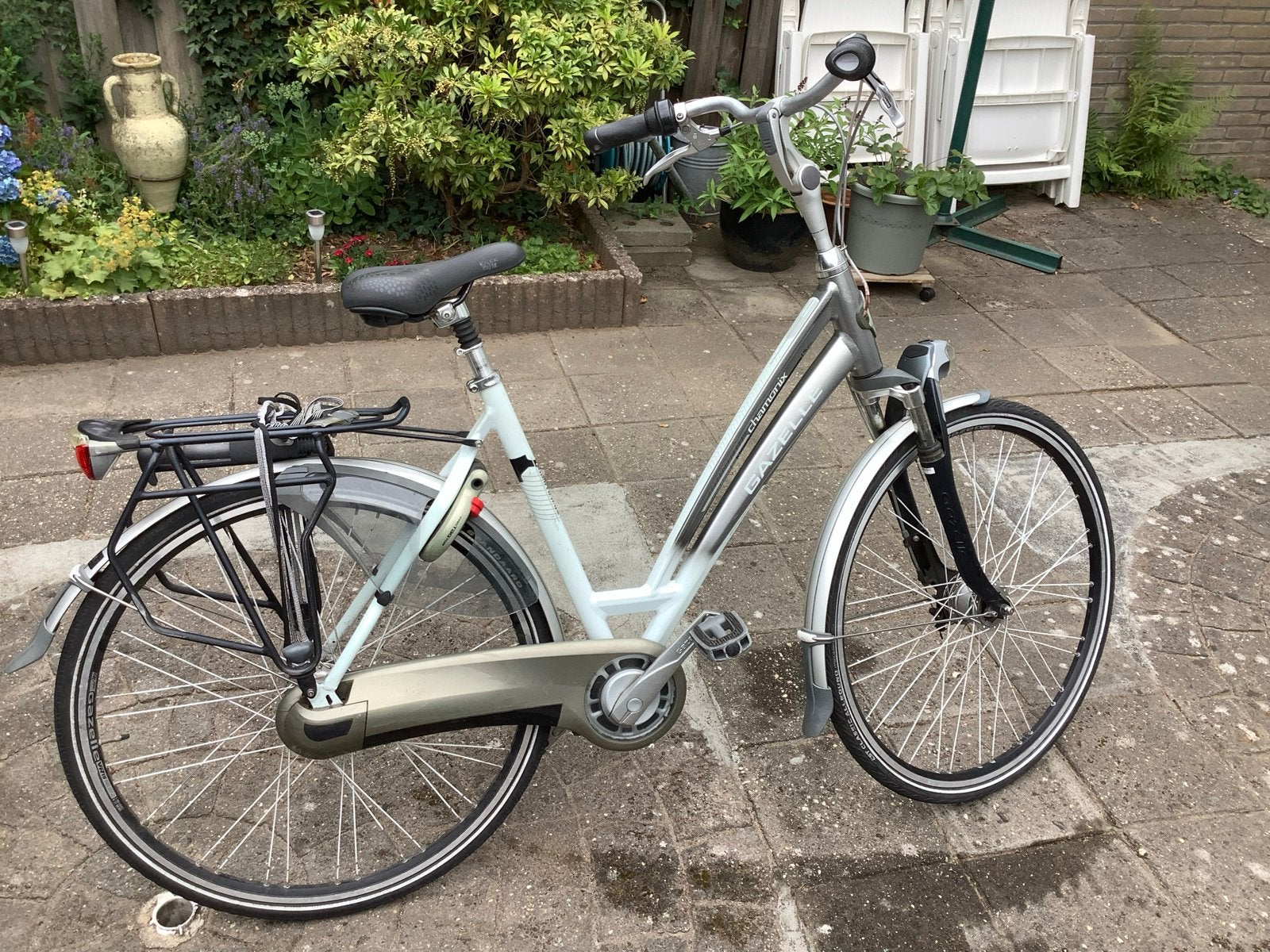 Gazelle Chamonix Plus Damesfiets 53cm, 7 versnellingen, Ophalen, Gebruikt, Versnellingen, 50 tot 53 cm