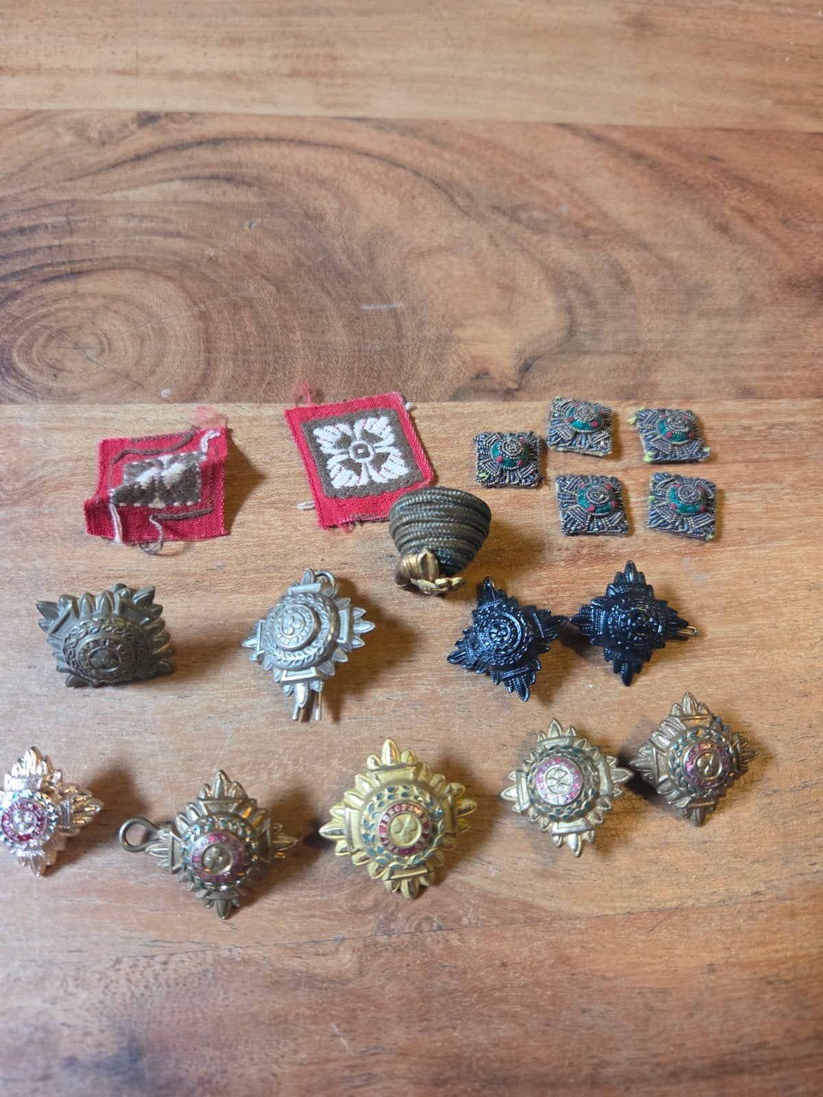 Lot britse rangen, Ophalen of Verzenden, Landmacht, Engeland, Embleem of Badge