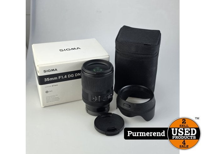 Sigma 35MM F1.4 DG DN Lens in Doos, Sigma, Zo goed als nieuw, https://www.sigma-global.com/en/contact/, 2-4-16 Kurigi, Asao-ku, Kawasaki-shi, Kanagawa 215-8530, Japan