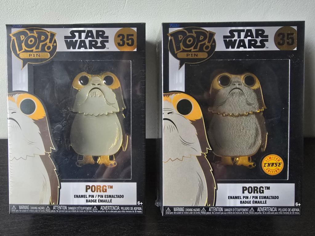 Funko Pin : Star Wars - Porg 35 + Chase (Nieuw), Ophalen of Verzenden, Nieuw