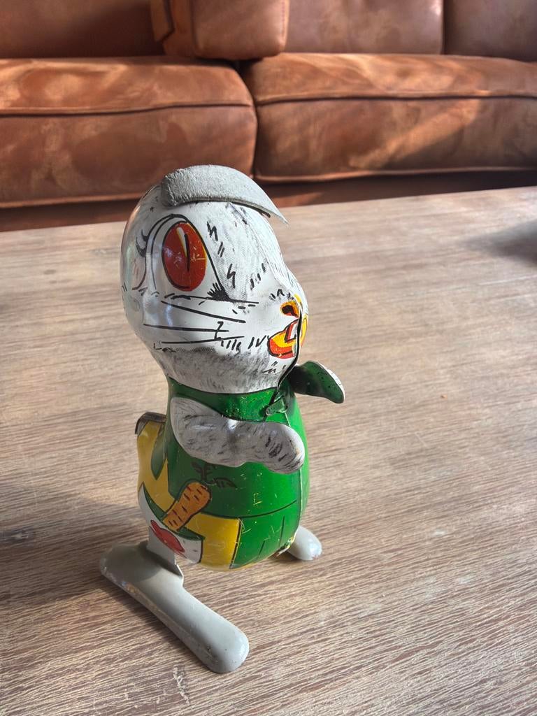 Oud blikken speelgoed konijn, Ophalen of Verzenden