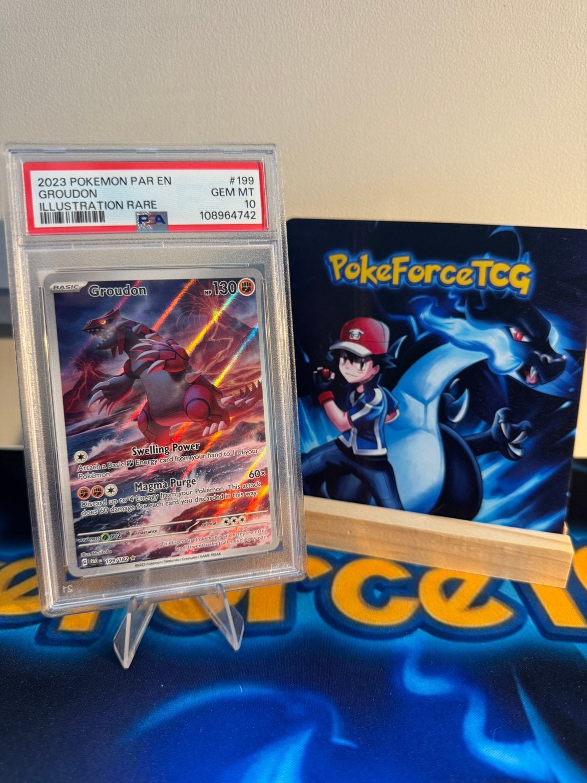 Pokémon | Groudon | PSA 10! | 199/182, Ophalen of Verzenden, Zo goed als nieuw