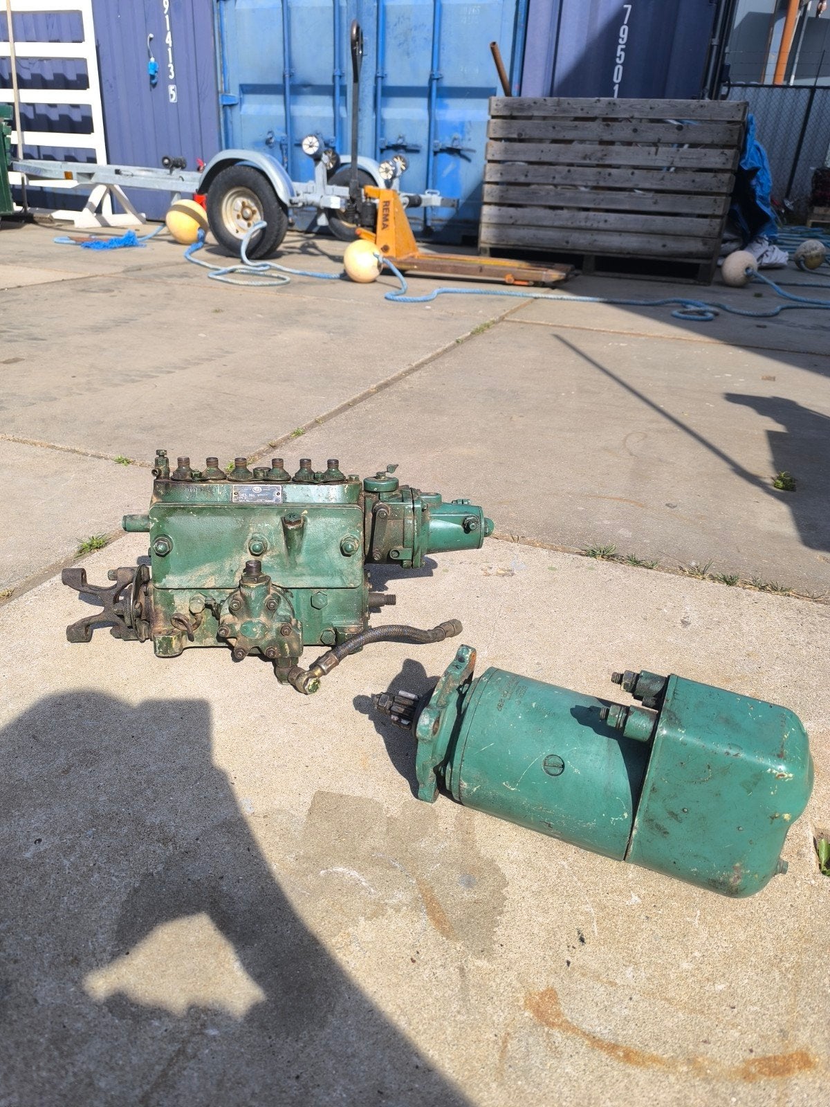 volvo Penta 6 cilinder Bosch startmotor en CAV brandstofpomp, Ophalen of Verzenden, Gebruikt