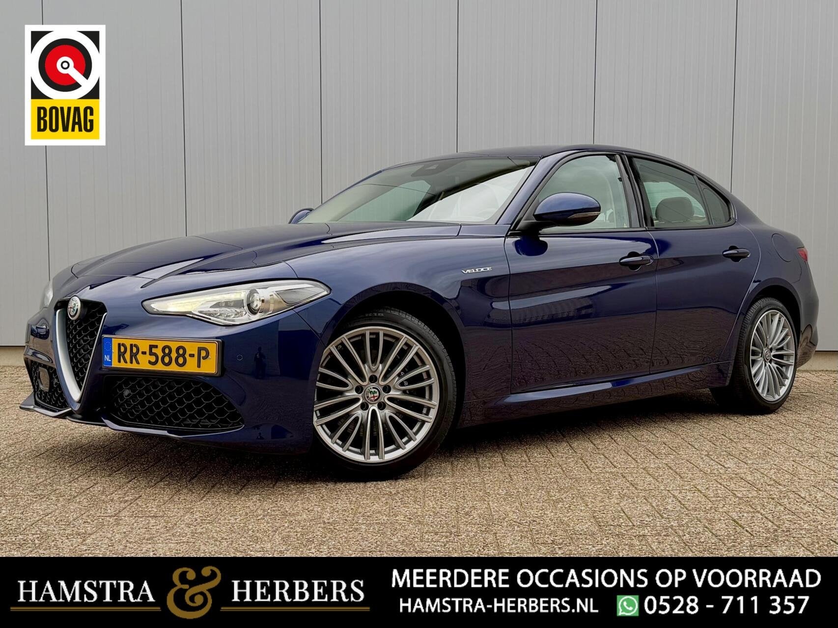 Alfa Romeo Giulia 2.0 Veloce Q4 | 280PK | Leder | Camera, Auto's, Automaat, Euro 6, 4 cilinders, Bedrijf