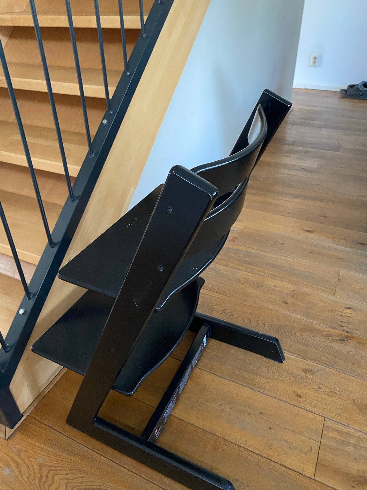 Stokke Tripp Trapp meegroeistoel - Zwart nieuw model, Ophalen, Gebruikt, Meegroeistoel, Aanschuifbaar