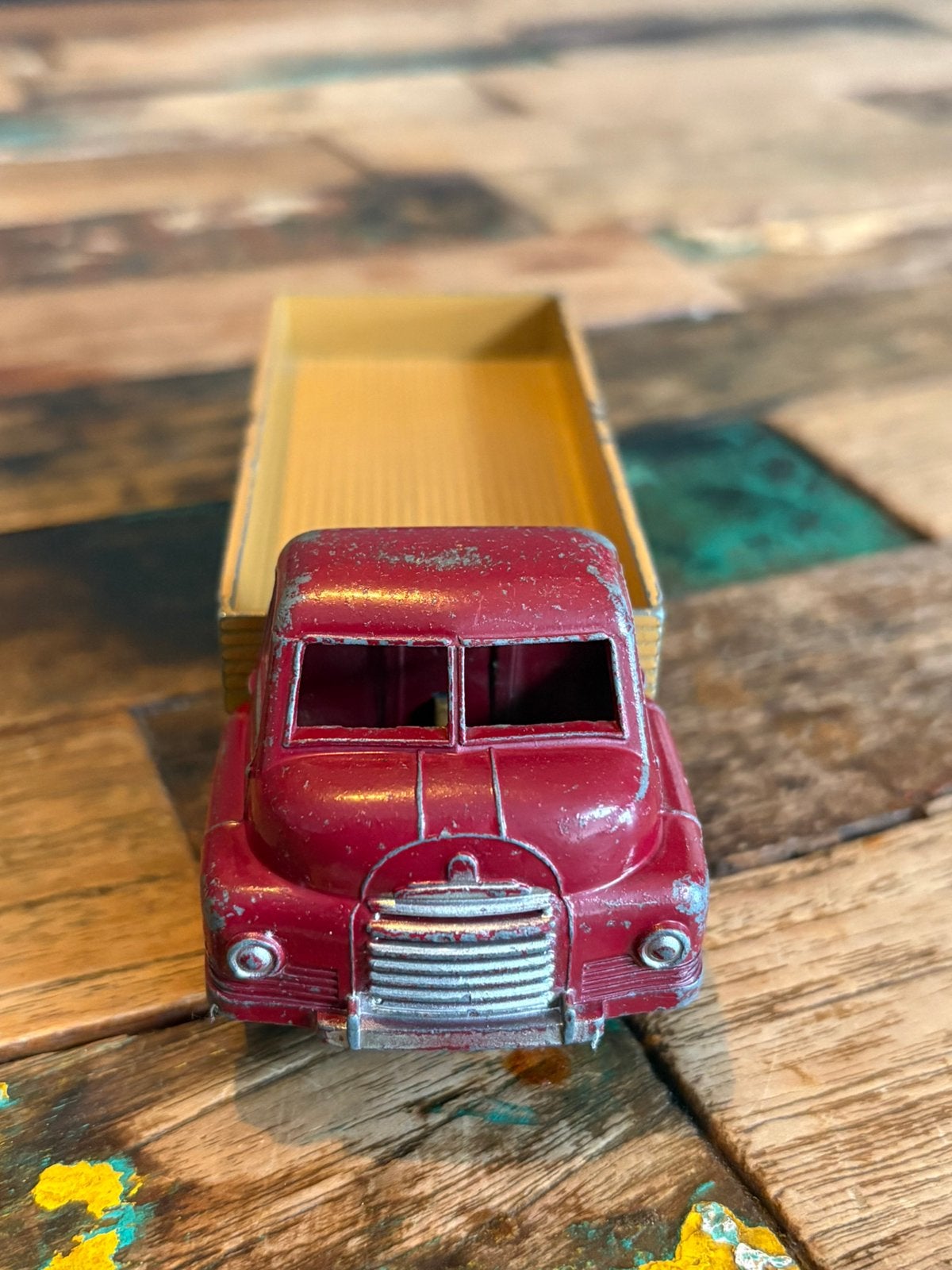 Dinky Toys 522-G Big Bedford Truck – jaren 50 uitvoering, Hobby en Vrije tijd, Ophalen of Verzenden, Gebruikt, Bus of Vrachtwagen