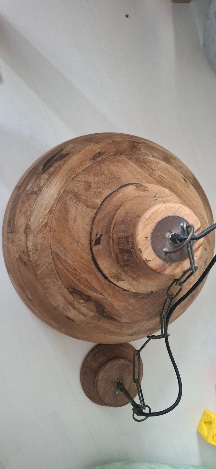mooie houten hanglamp