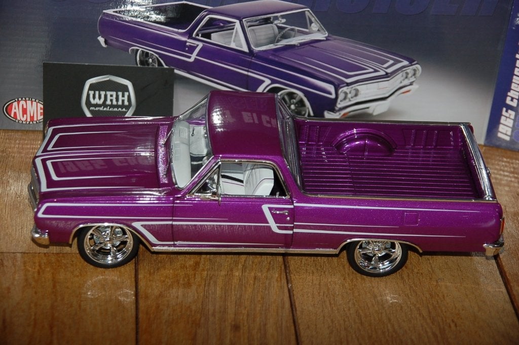 1:18 CHEVROLET EL CAMINO custom cruiser purple ACME WRH, Verzenden, Zo goed als nieuw, Auto, Overige merken