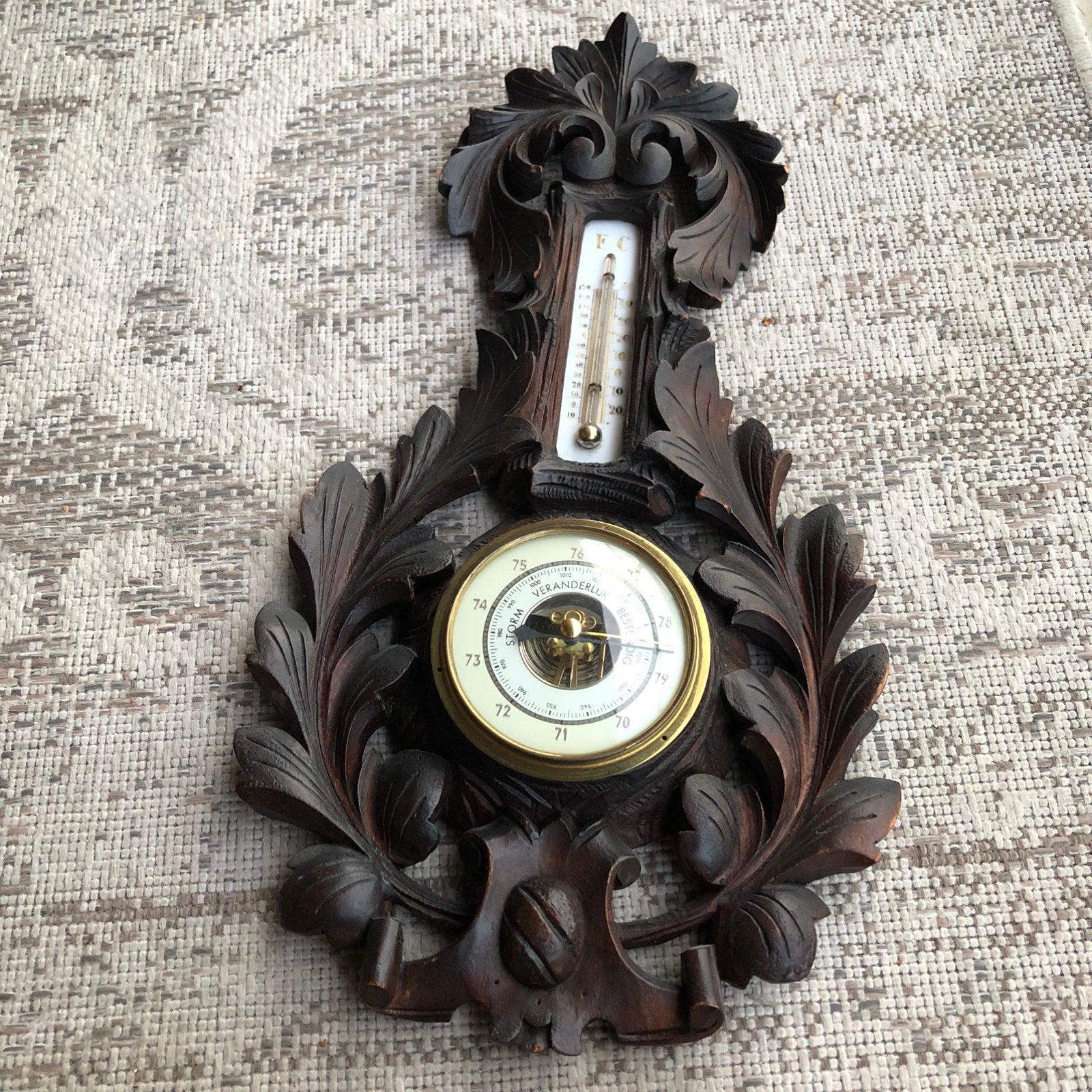 Oude barometer, Ophalen of Verzenden, Zo goed als nieuw, Barometer