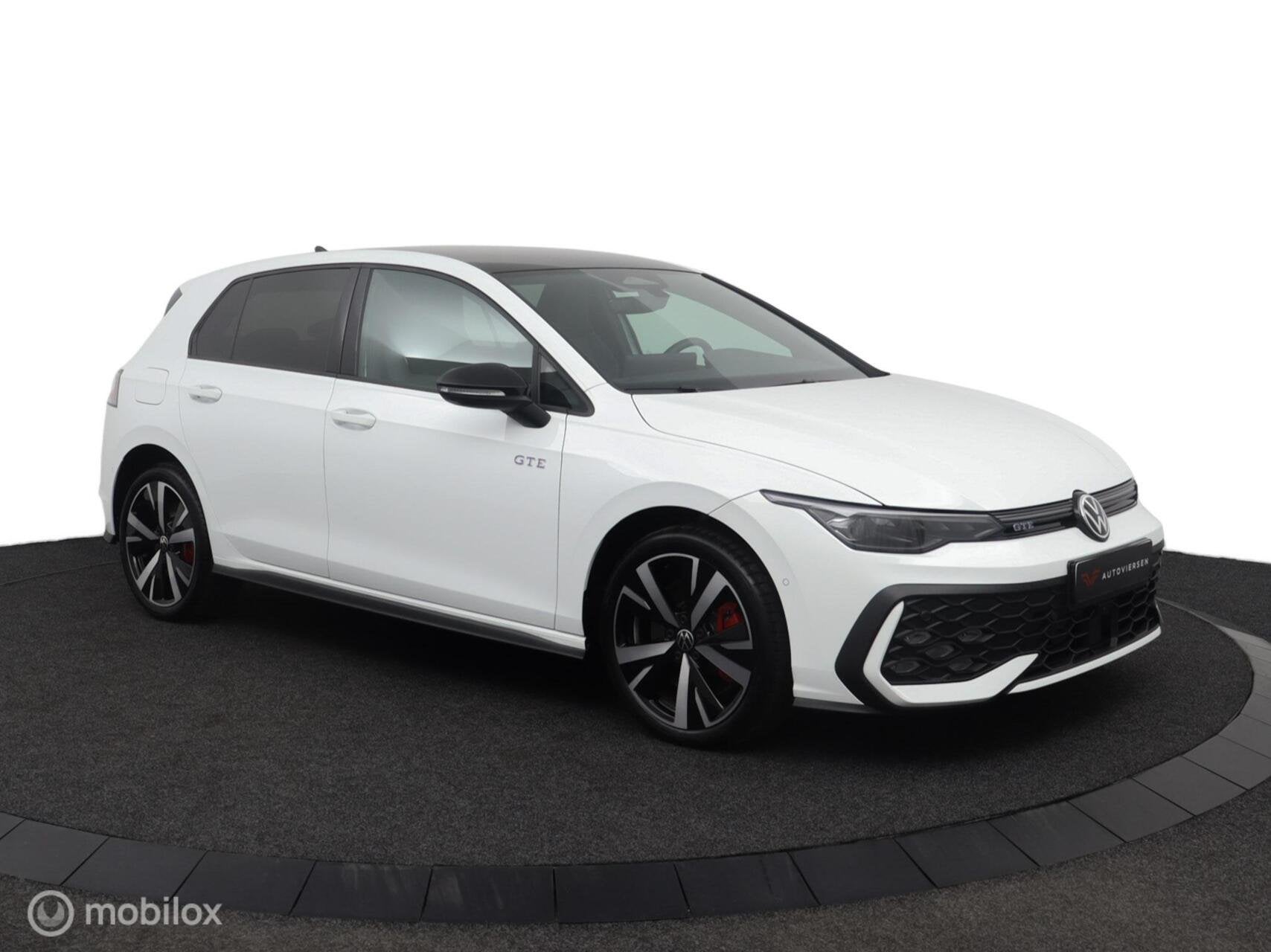 Volkswagen Golf GTE | 360cam |Adapt. Cruise | Stoel-Stuurver, Auto's, Stof, Zwart, Overige carrosserieën, Wit