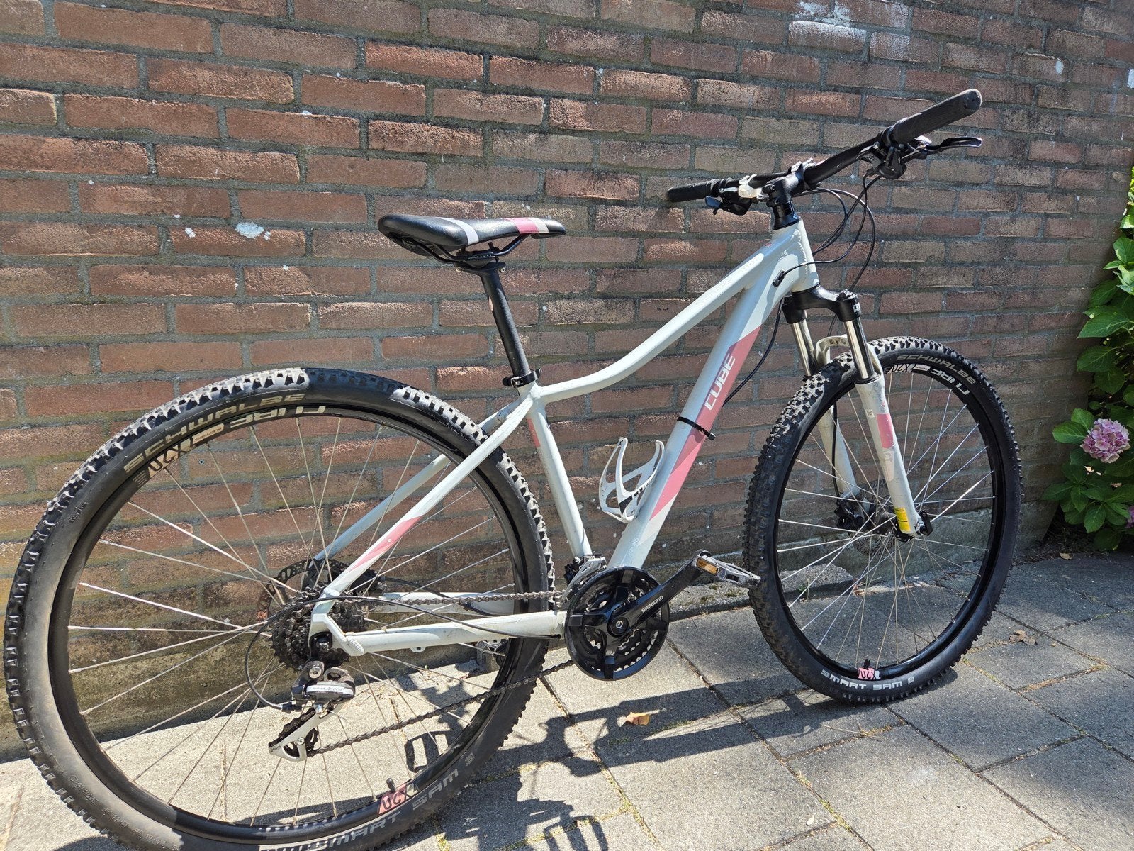 Cube Access WS EAZ Dames Mountainbike - Grijs/Roze 17 inch, Fietsen en Brommers, Ophalen