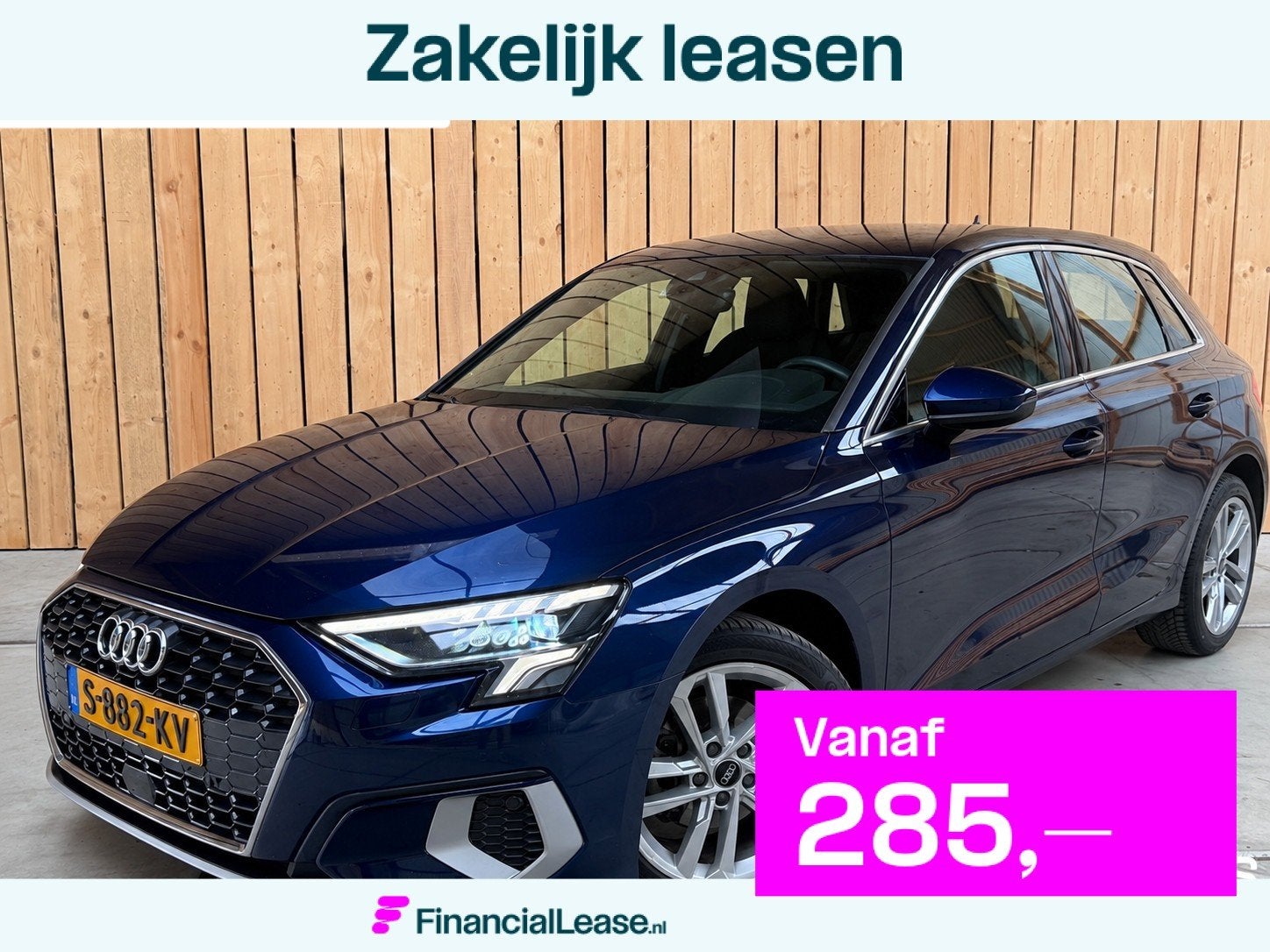 Audi A3 Sportback 30 TFSI Advanced edition Automaat | Sports, Gebruikt, Euro 6, Blauw, Origineel Nederlands