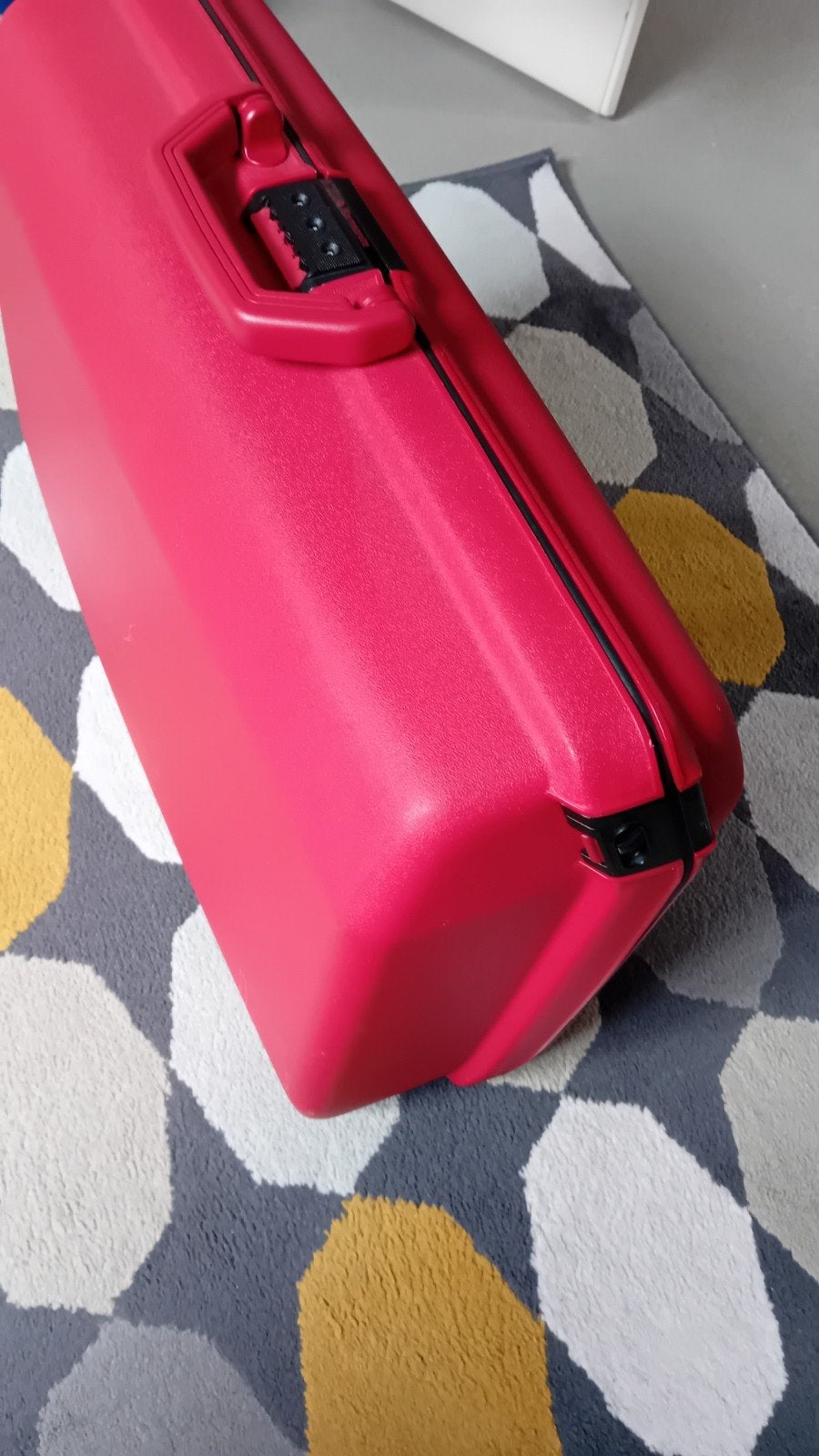 Samsonite Koffer Rood - Harde Koffer, Gebruikt, 50 tot 60 cm, Hard kunststof, 45 tot 55 cm