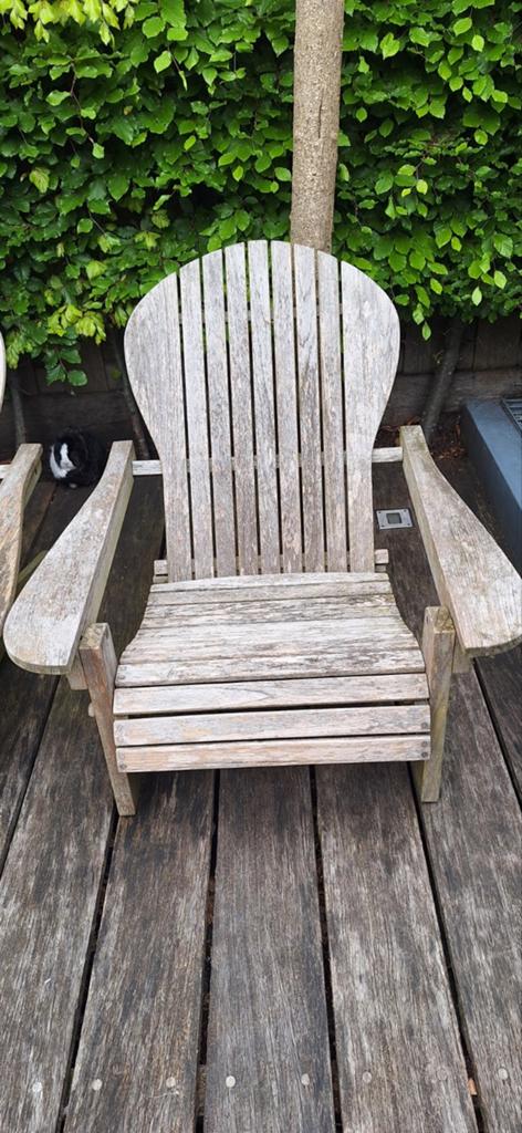 Teak&Garden beach chair! Mooi weer stoel!!, Ophalen of Verzenden, Gebruikt, Teakhout