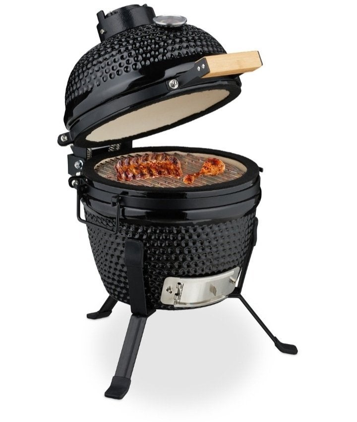 Nieuwe Mini Kamado BBQ 26 cm | Keramische Houtskoolbarbecue, Ophalen, Nieuw, Kamado