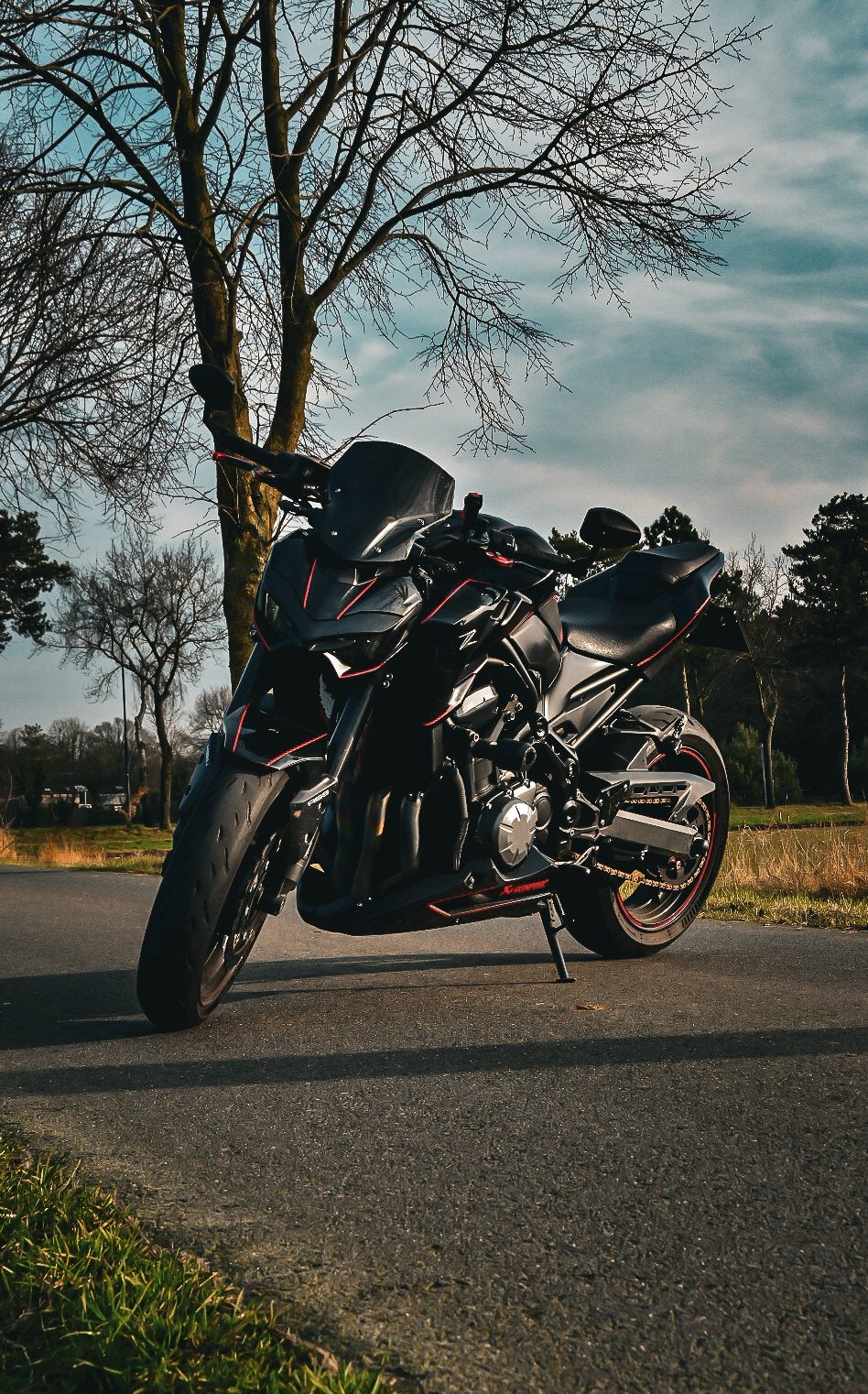 Kawasaki Z900 A2 vol vermogen-FullSystem SC-project uitlaat, 4 cilinders, Particulier, Minimaal motorrijbewijs A2, Handgeschakeld
