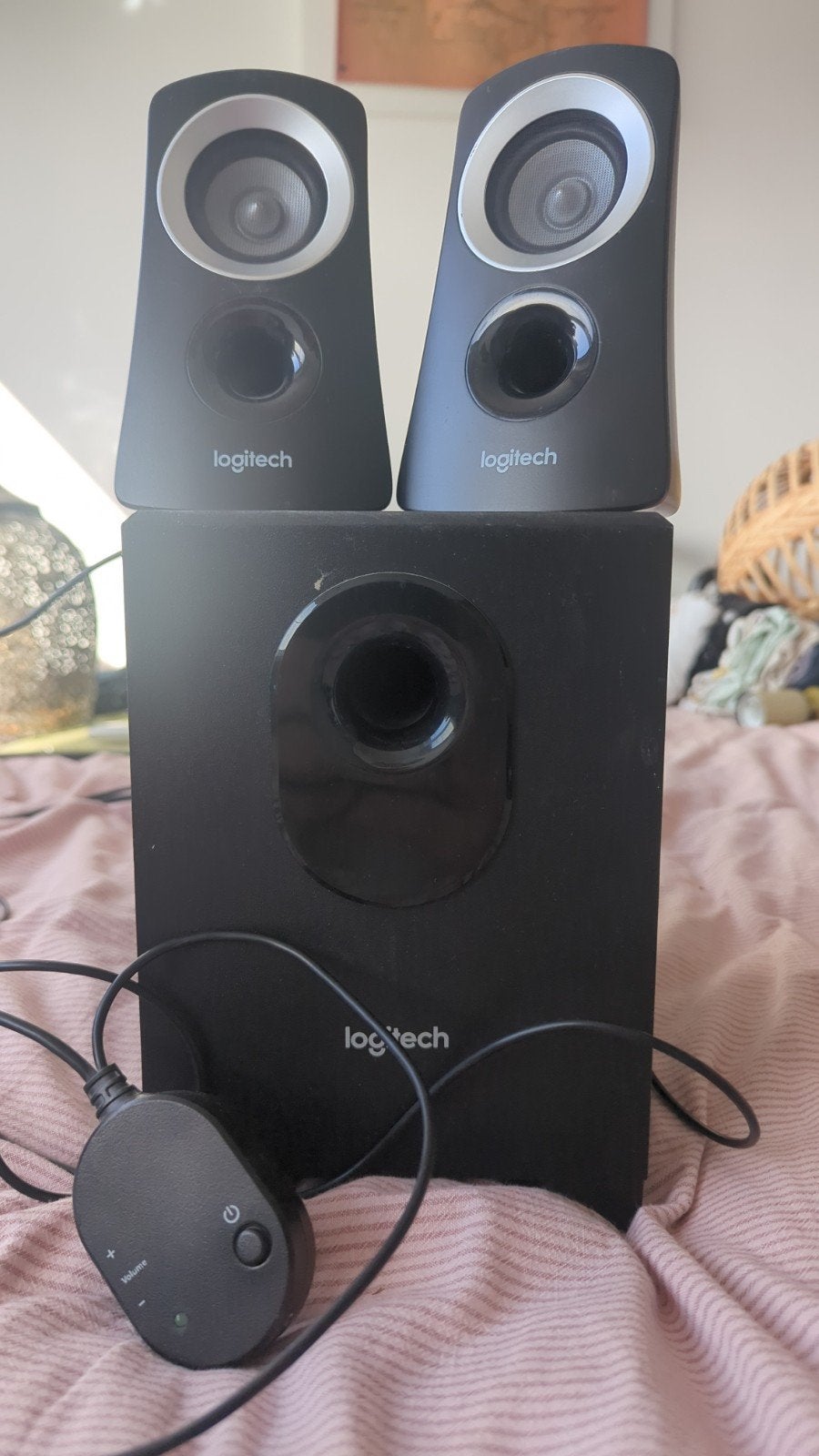 Logitech 2.1 speakerset met subwoofer, Audio, Tv en Foto, Ophalen, Gebruikt, Logitech, Speakerset