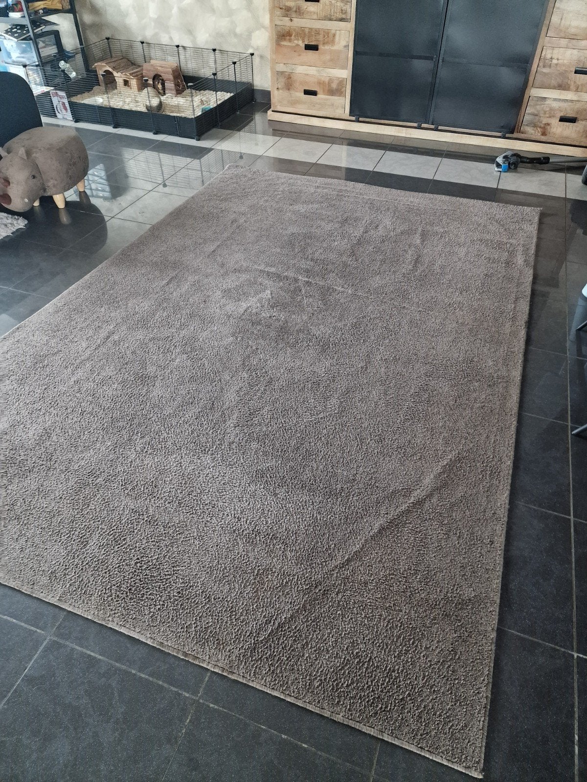 Vloerkleed 3x2 meter, Ophalen, 100 tot 150 cm, Bruin, 200 cm of meer