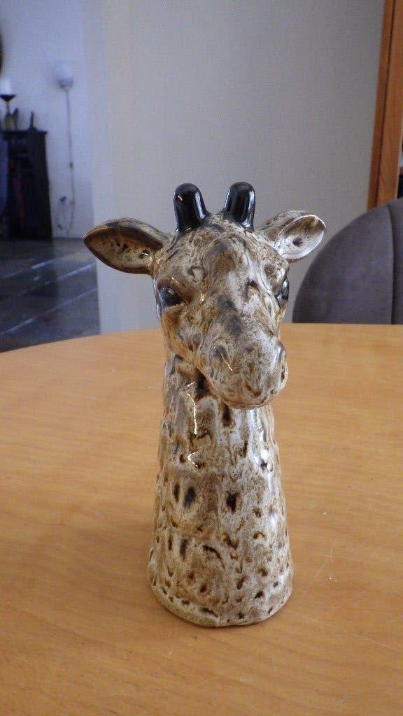 mooi hoofd van een Giraffe (keramiek), Ophalen of Verzenden, Gebruikt, Steen/keramiek