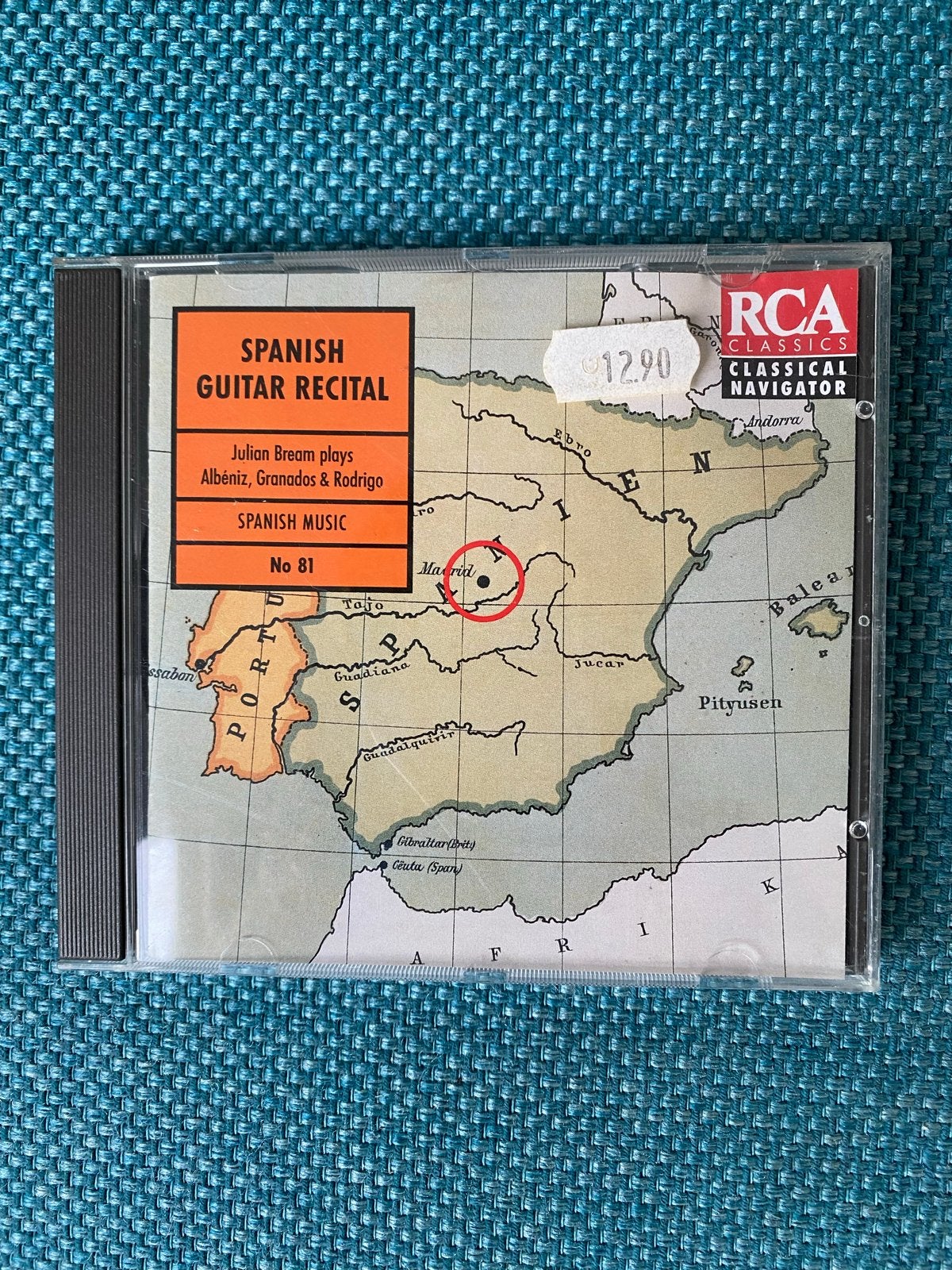 Julian Bream - Spanish Guitar Recital (CD), Ophalen of Verzenden, Modernisme tot heden, Zo goed als nieuw, Kamermuziek