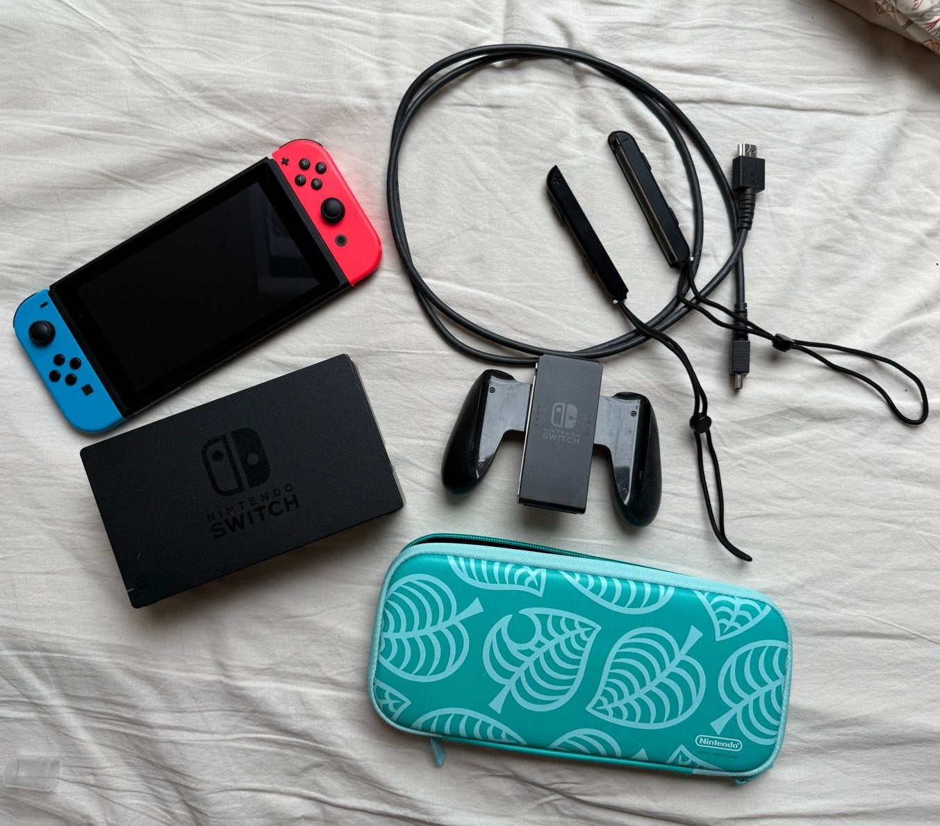 Nintendo Switch Original met oplader en hoes, Ophalen, Gebruikt, Met 2 controllers, Switch Original