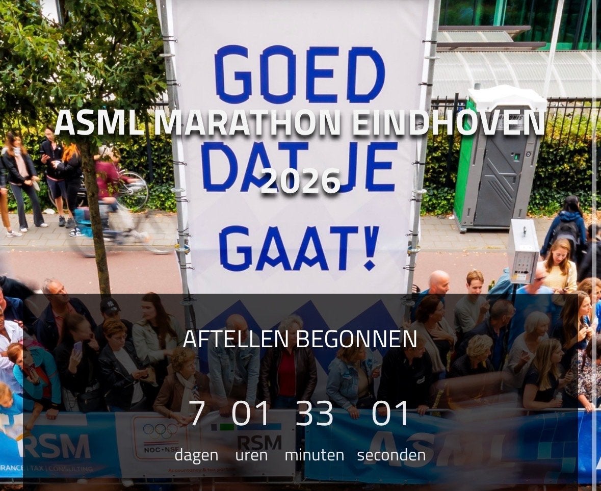 Ticket voor de halve marathon eindhoven