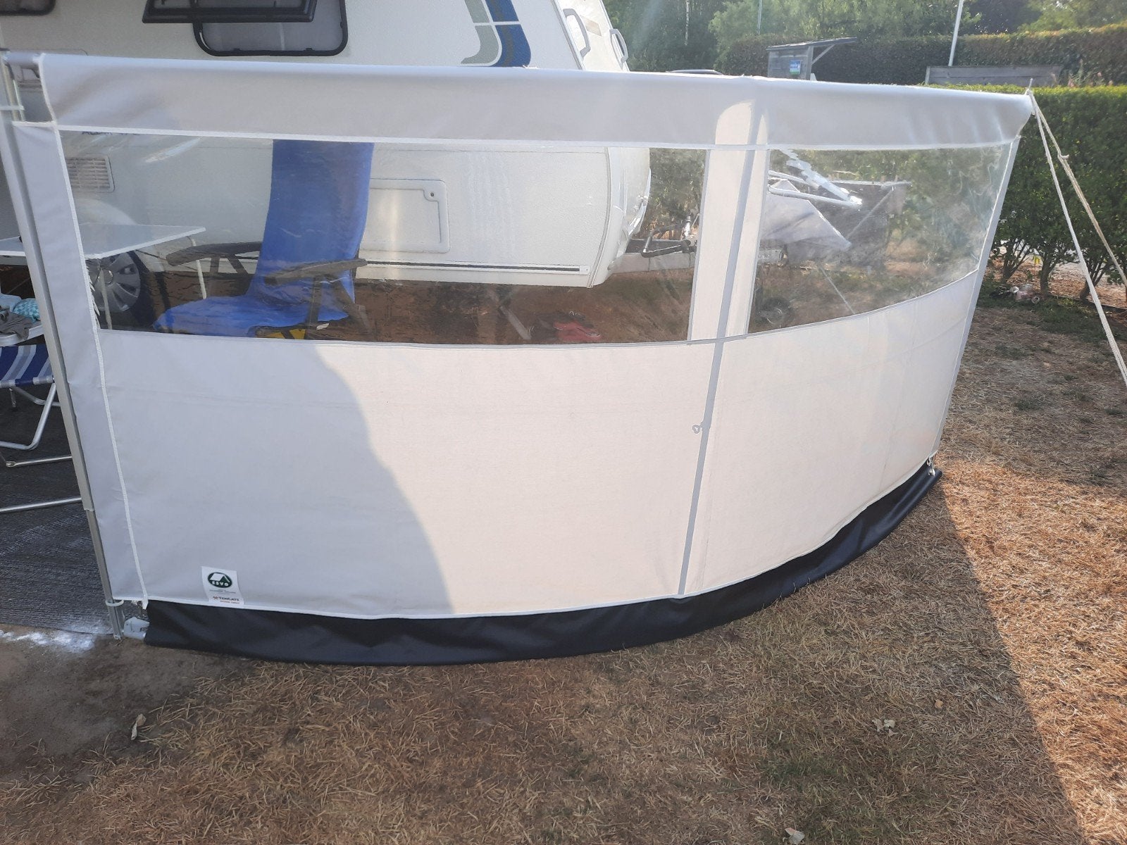 windscherm gebogen, Caravans en Kamperen, Ophalen, Zo goed als nieuw