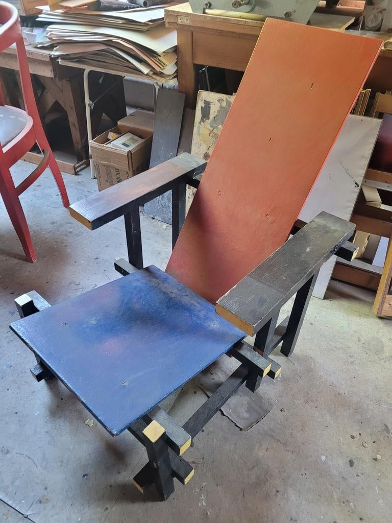 Namaak Rietveld stoel, Ophalen of Verzenden, Eén