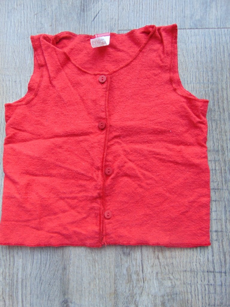 vestje rood maat 68 / 74 vest, Truitje of Vestje, Tuti, Ophalen of Verzenden, Zo goed als nieuw