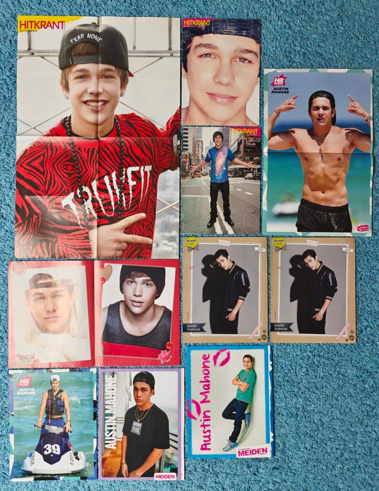 Austin Mahone poster collectie, Ophalen of Verzenden, Nieuw, A1 t/m A3, Muziek