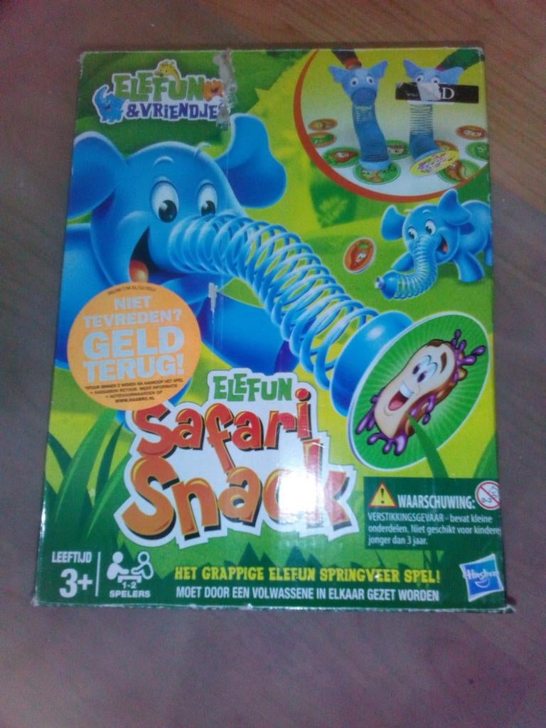Elefun Safari Snack Spel - Hasbro (3+ jaar), Een of twee spelers, Ophalen, Gebruikt, Hasbro
