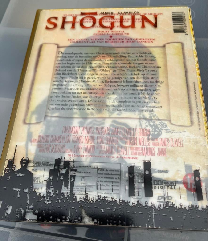 Shogun - Complete Serie DVD Boxset (Historisch Drama), Historisch of Kostuumdrama, Boxset, Ophalen of Verzenden, Zo goed als nieuw